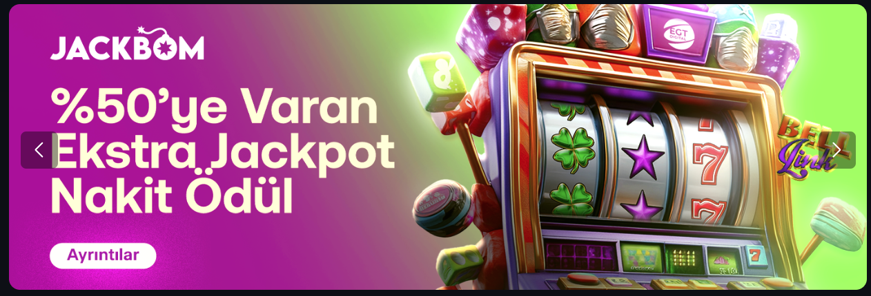 Jackbom, güvenilir bahis ve casino platformlarından biri olarak, Türkiye'deki bahis severlere yüksek oranlar, cazip bonuslar ve çeşitli oyun seçenekleri sunuyor. Ancak zaman zaman bahis sitelerine erişim engellemeleri uygulanabiliyor. Bu durumda Jackbom giriş işlemlerini yapmak için Jackbom güncel adresi kullanmanız gerekmektedir. Jackbom, kullanıcılarının erişim sorunu yaşamaması için sürekli olarak güncel giriş adresini paylaşıyor.